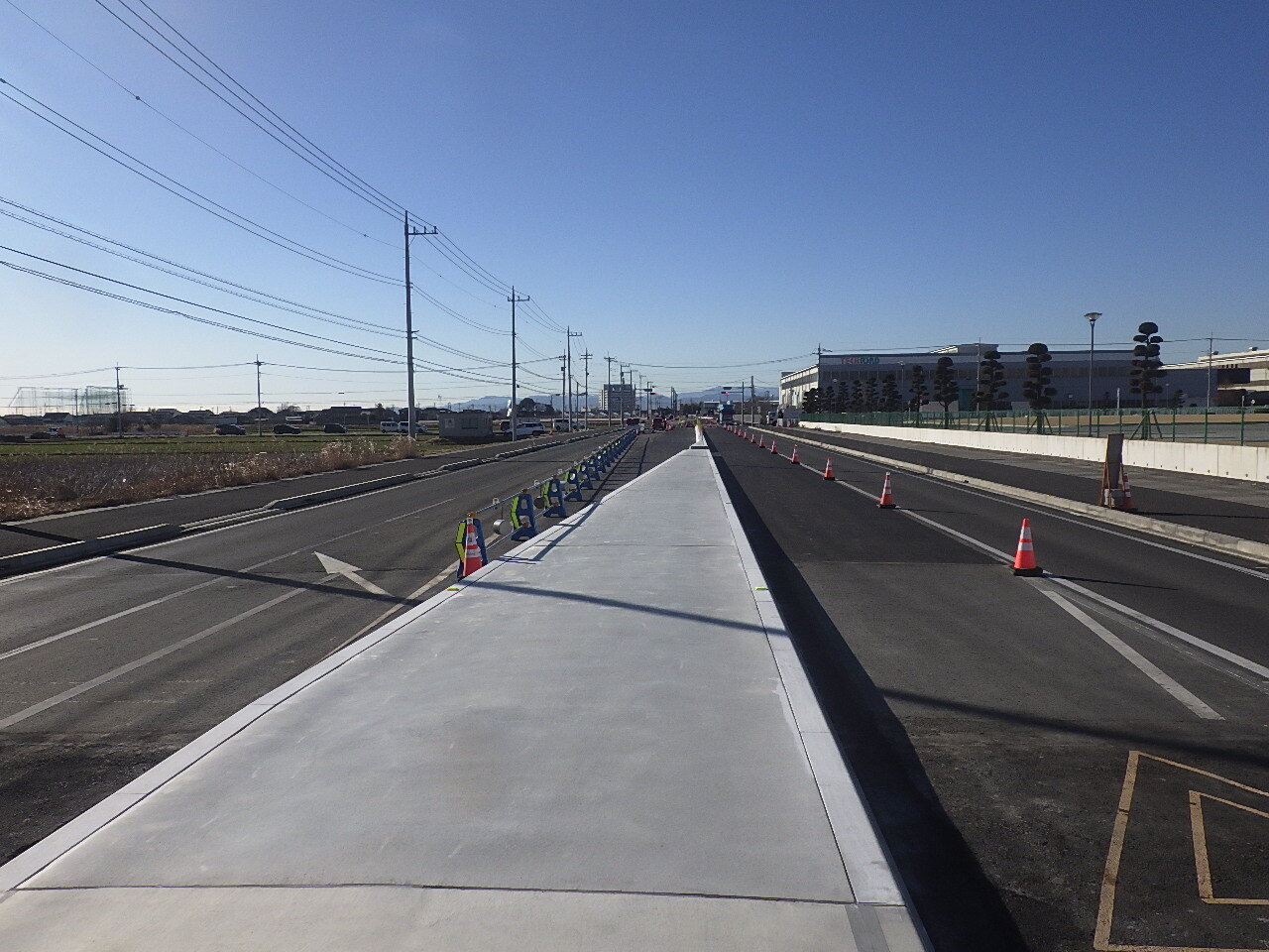 写真：舗装された道