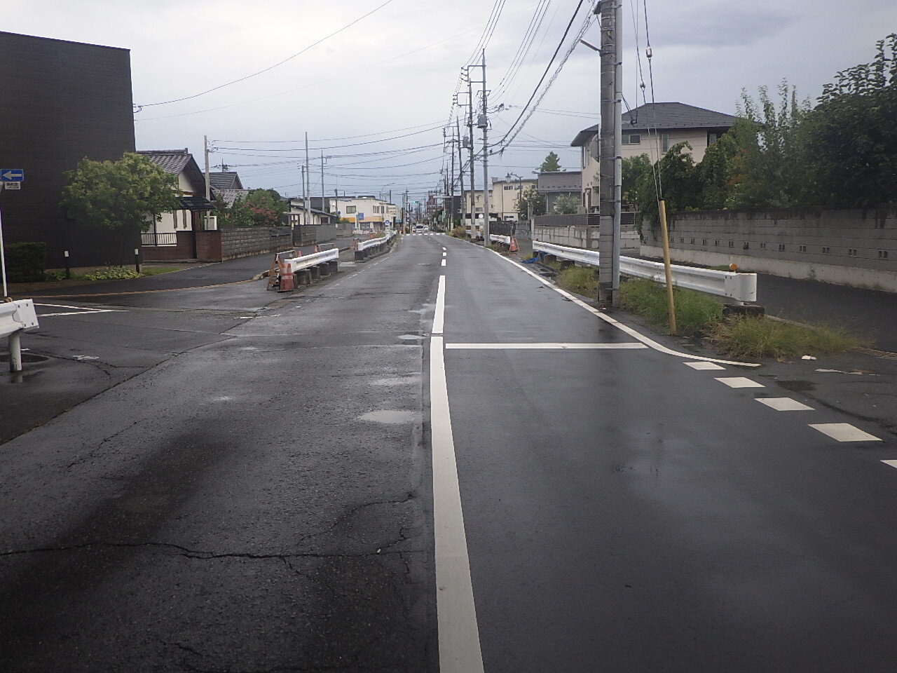 写真:文京町四丁目土地区画整理事業都市計画道路整備工事(第1工区)前