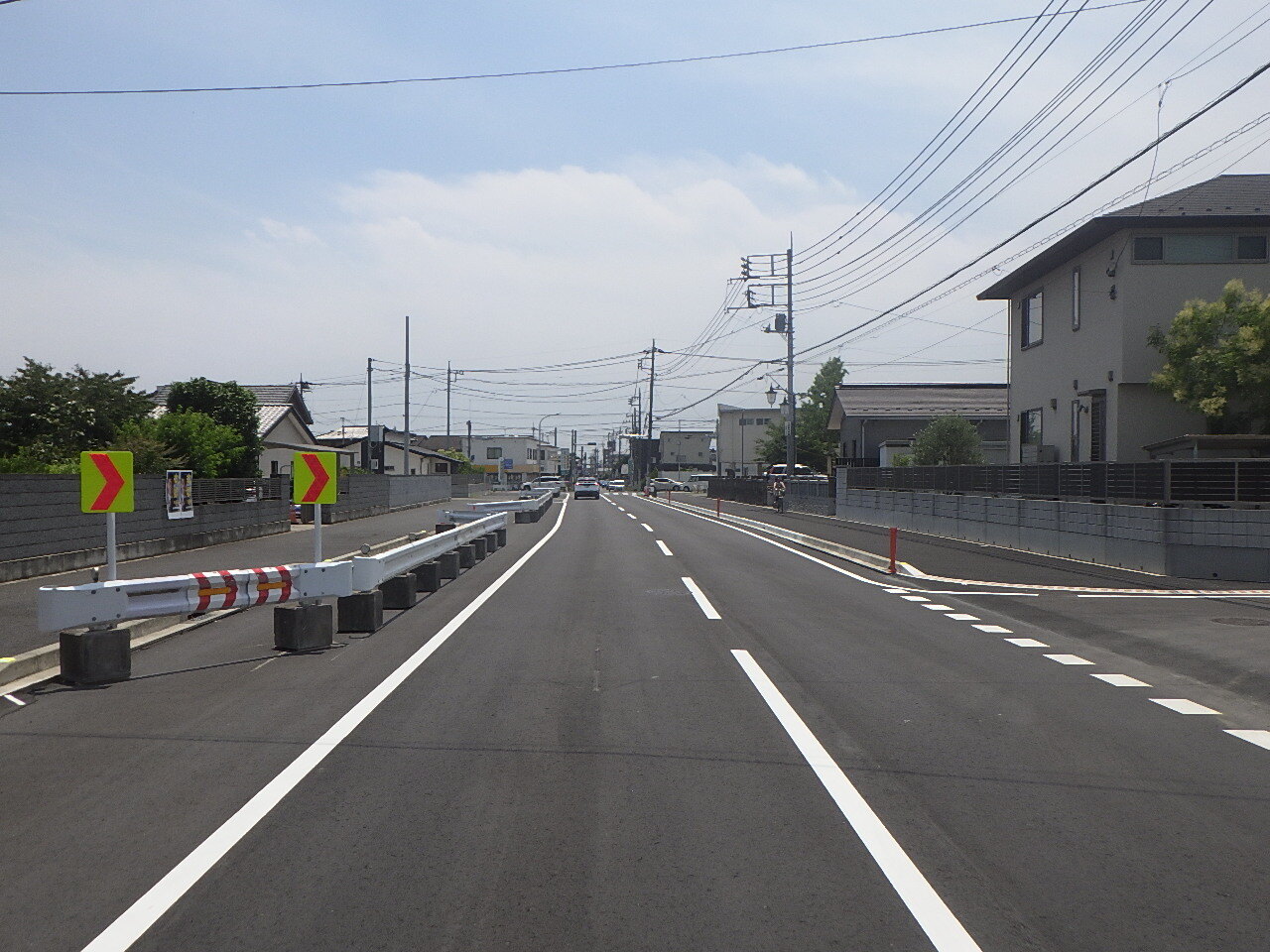 写真:文京町四丁目土地区画整理事業都市計画道路整備工事(第1工区)後