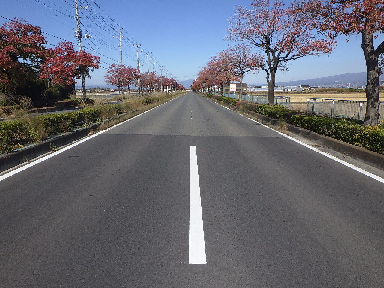 写真:単独道路維持修繕事業(舗装(適管債))舗装補修工事の工事前