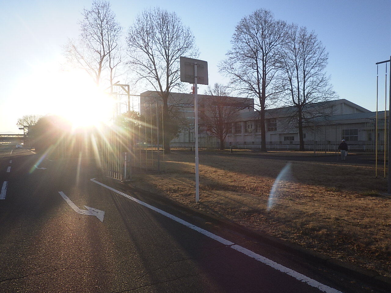 写真:総合交通センター技能試験コース改修工事の工事前